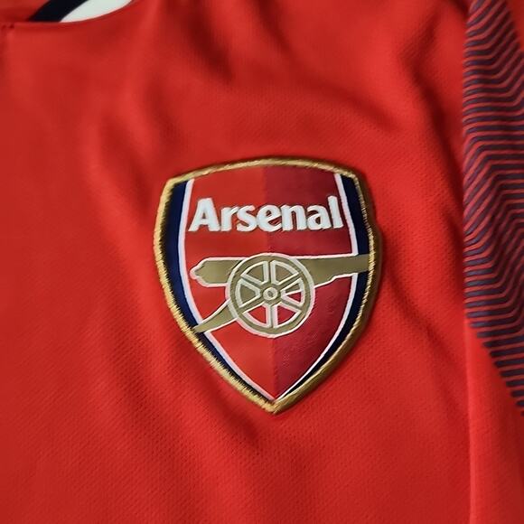 Arsenal London Soccer Jersey FC Football Club Red SS Shirt Mens L - Picture 2 of 3